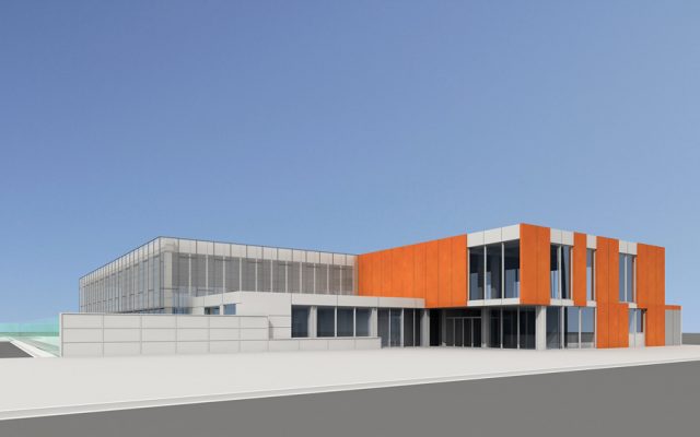 sports architecture of the sports center in Vic